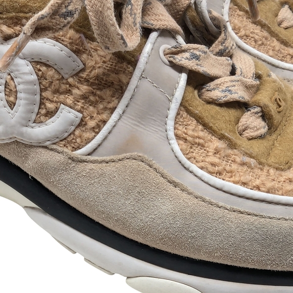 Chanel 2019 Interlocking CC Logo Chunky Sneakers Trainers Size EU 40.5 - Picture 8 of 16